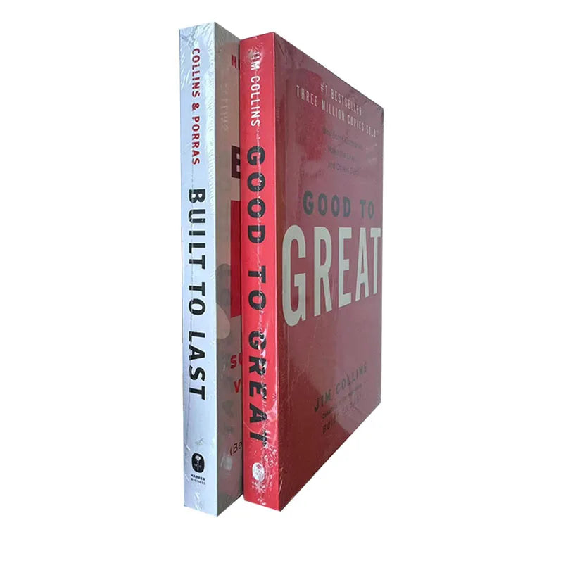 2 Books/set Jim Collins Series Books Built To Last and Good To Great Paperback Book in English
