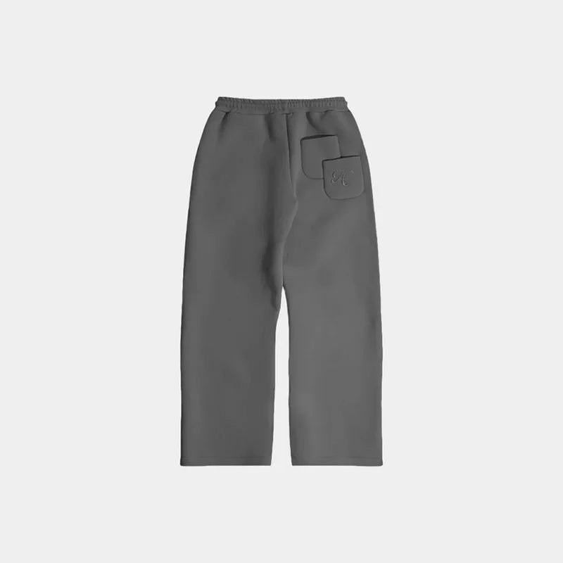 Y2K Casual Loose Jogger Pants Star Letter Pattern Square Pocket Embroidery Elastic Waist Sweatpants Men Women Comfort Streetwear