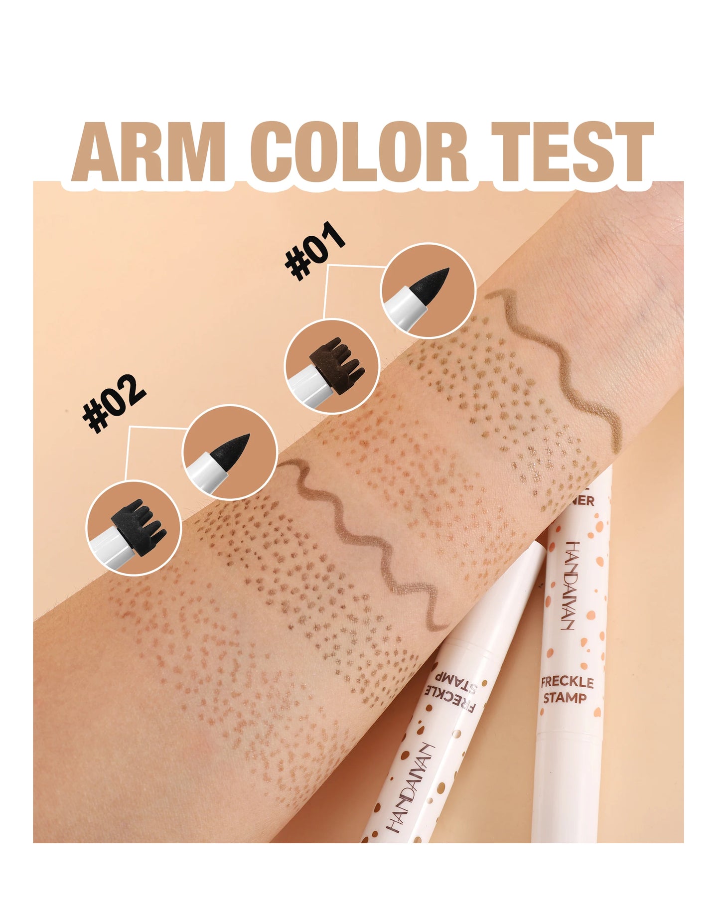 Double Head Concealer Pen Waterproof Long Lasting Freckle Stamp Eyeliner Quick Dry Natural Cover Pencil Life Like Makeup