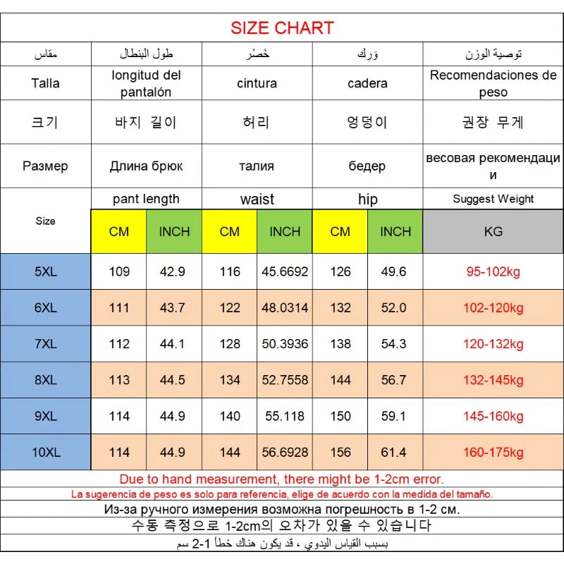 Plus Size Men Pants Winter Warm Plush Lining Solid Color Long Trousers 6XL 7XL 8XL 9XL 10XL 100-150kg Big Size Men Clothing