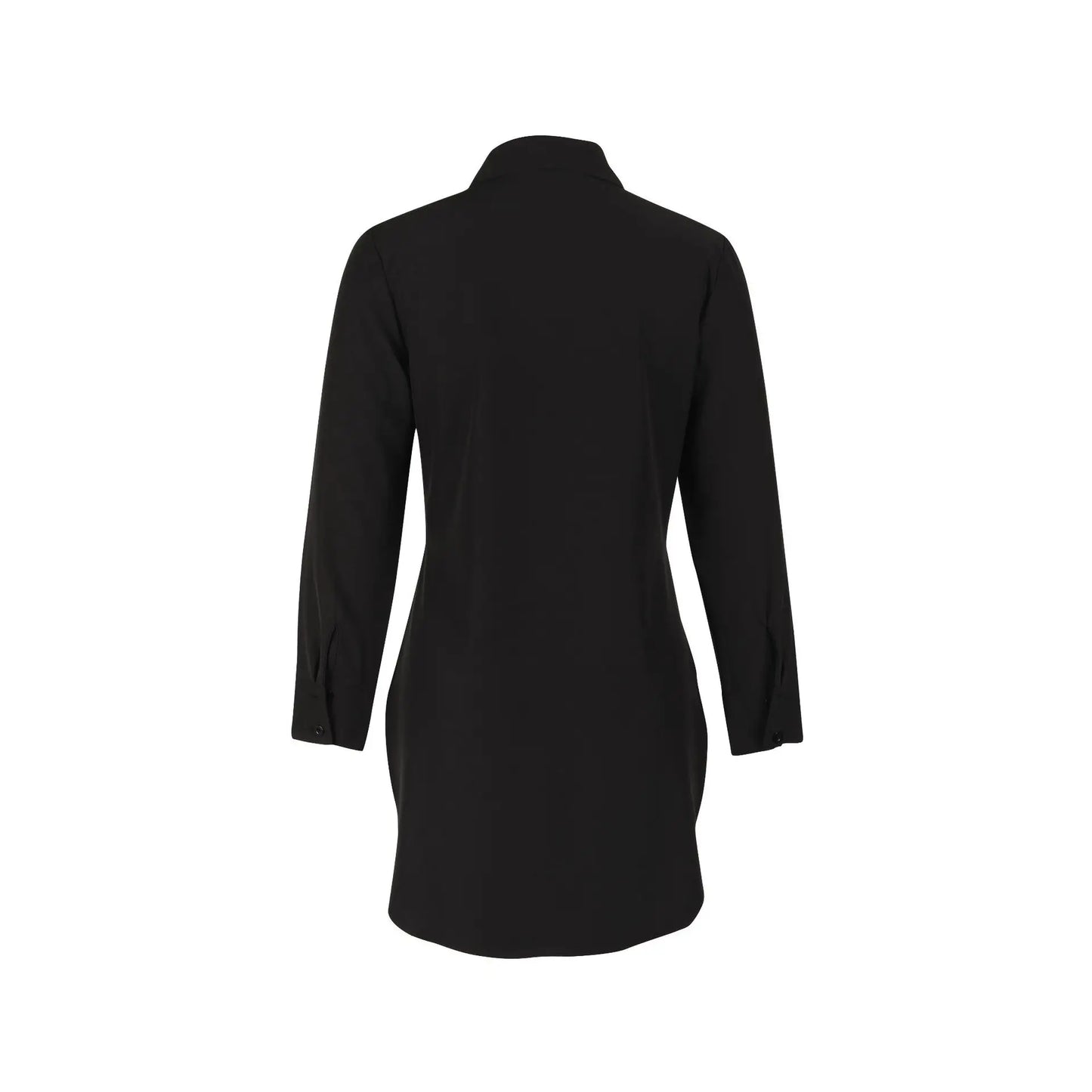 2025 New Casual Women Shirt Solid Color Turn Down Collar One Breasted Female Slit Shirt Long Sleeve Sexy Versatile Commuting Top