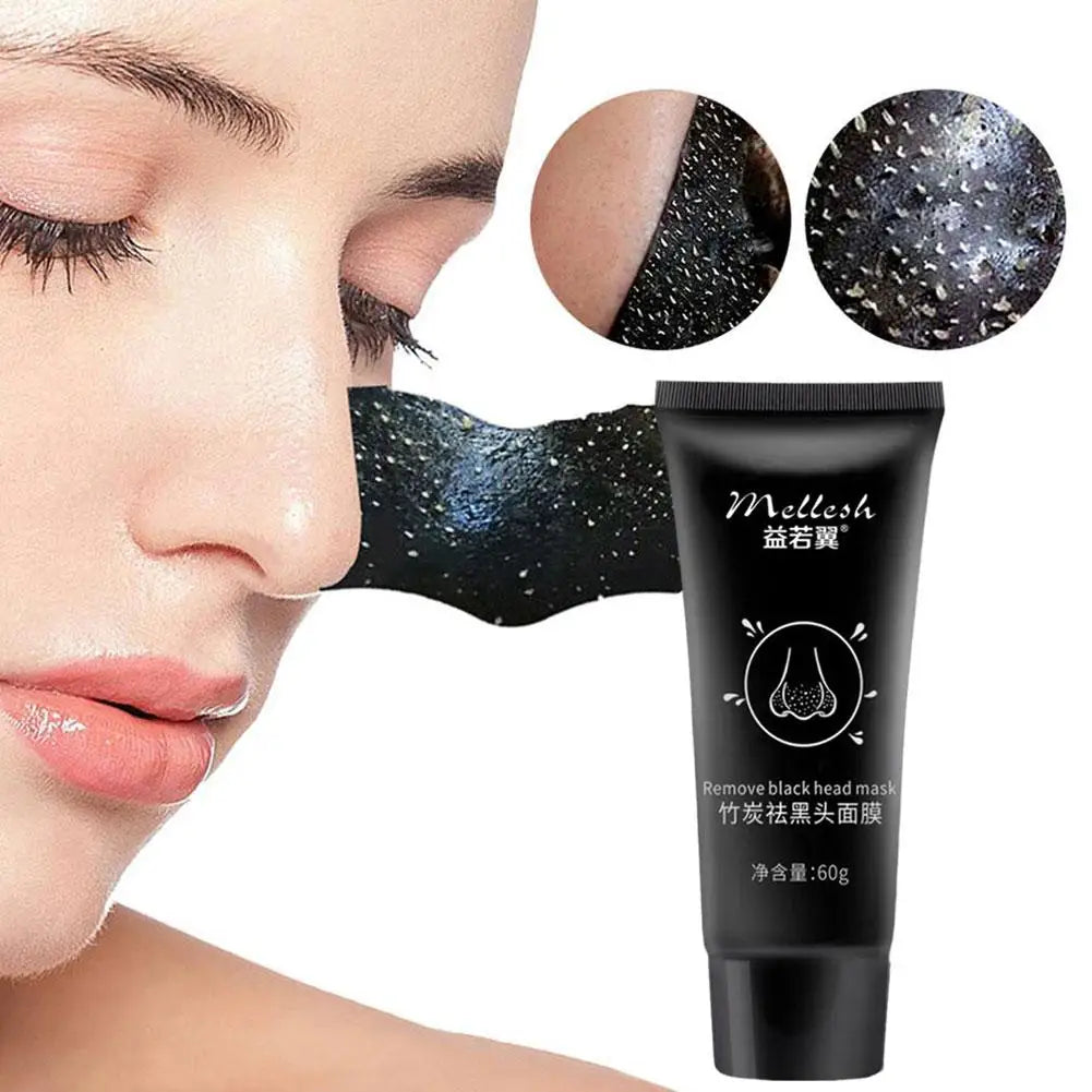 Bamboo Charcoal Facial Mask Blackhead Removing Facial Mask 60g Dirt Removing Cleaning Pore Layer Cleaning Skin Care Facial Mask