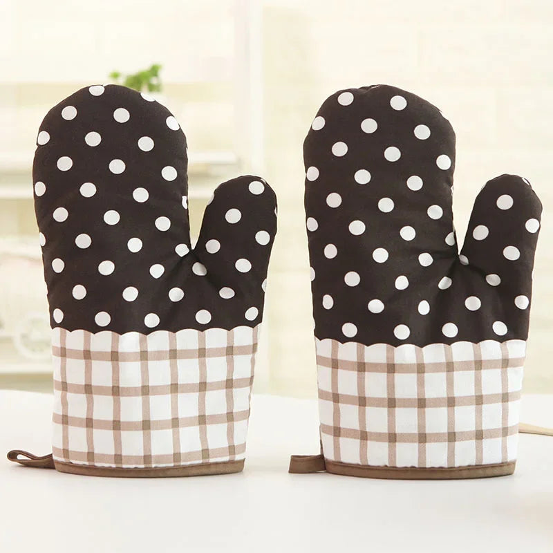 1Pcs Hot Oven Mitts Baking Anti-Hot Gloves Pad Oven Microwave Insulation Mat Baking Kitchen Tools