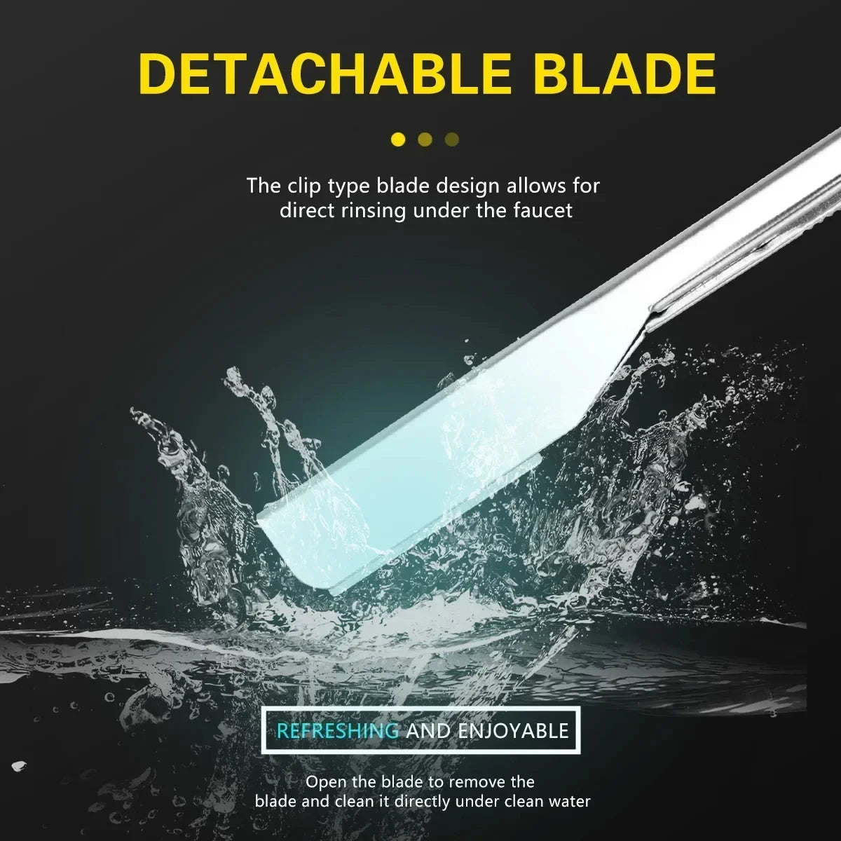 Manual Shaver for Men Barbershop Razor Stainless Steel Shank Is Easy To Use Safety Razor 1Pcs Shaving Razor with 10pcs Blades