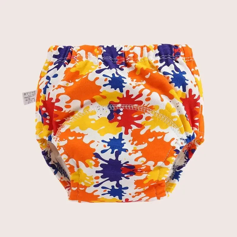 5PC Waterproof Reusable Cotton Baby Training Pants Infant Shorts Underwear Cloth Baby Diaper Nappies Panties Nappy Changing