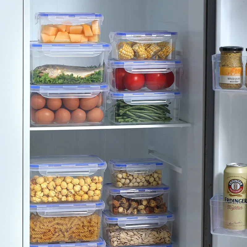 Stackable Airtight Food Containers BPA-Free Kitchen Storage for Meal Prep & Fresh Produce Fridge & Microwave Safe