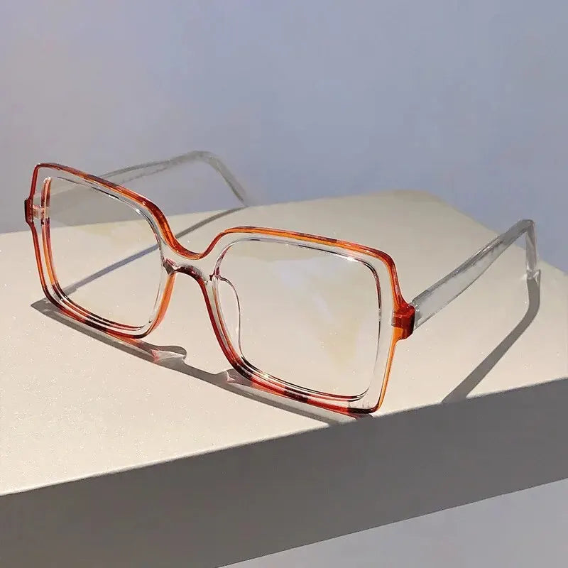 The New Style Retro Box Personality Bump Color Anti-blue Optical Glasses