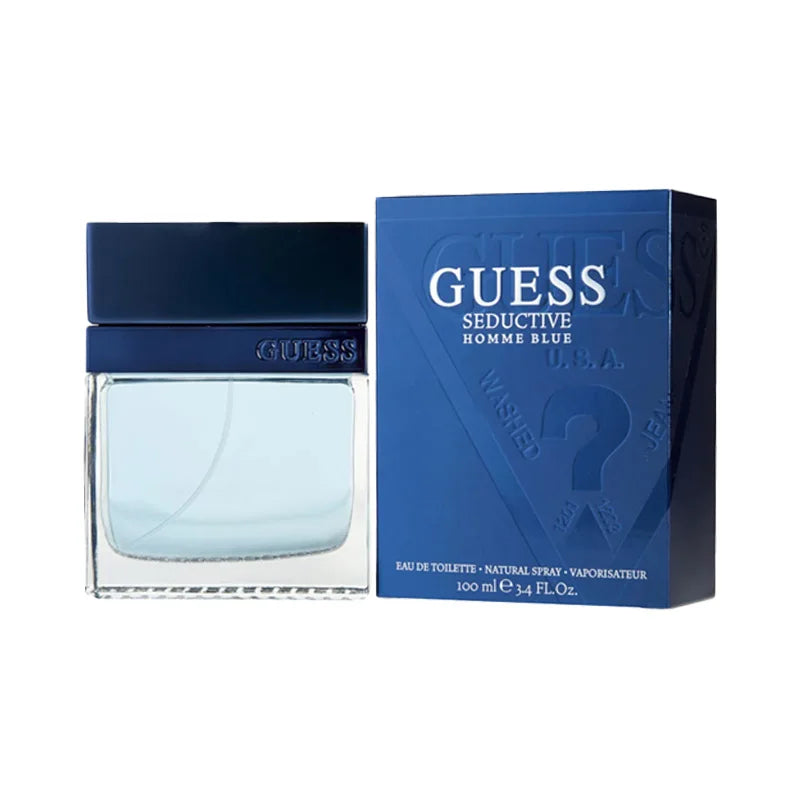 Guess Seductive Homme Blue men Eau De Toilette Spray 100ml Original citrus fragrance with long-lasting scent