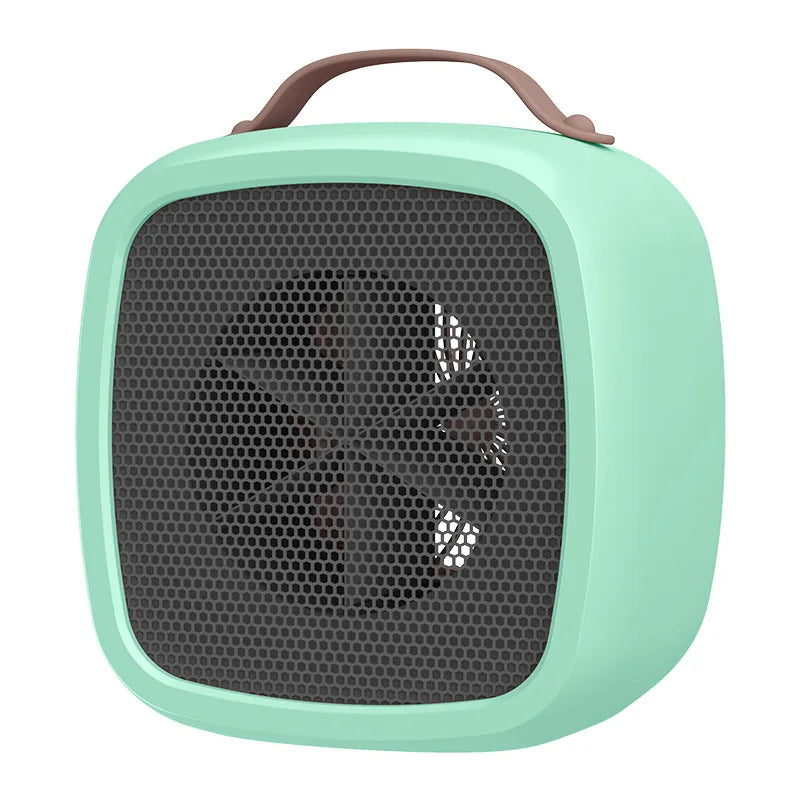 Home mini multifunctional air heater, USB silent powerful small square heater, fast heating fan, office desktop electric heater.