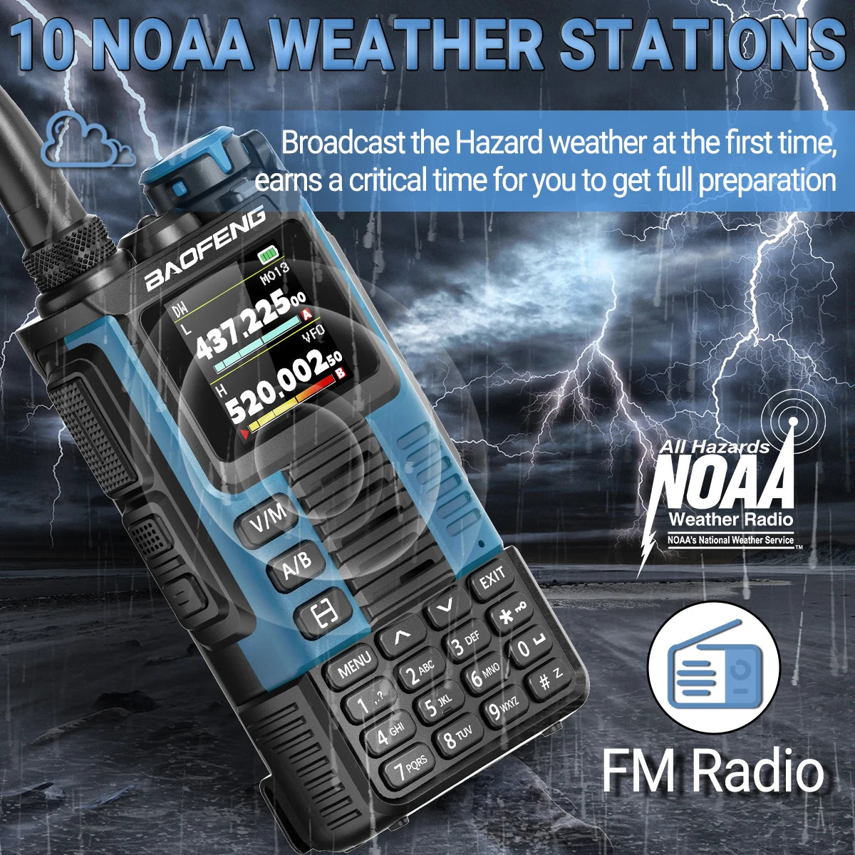 Baofeng UV-K67 PRO Walkie Talkie Long Range Multi Band Wireless Copy Frequency DTMF 640CH NOAA Type-C Ham Two Way Radio UV-5R
