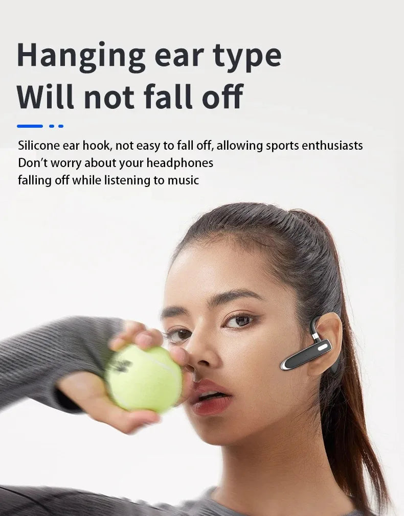Wireless Bluetooth Headphones With Microphon Earphone ENC Noise Cancelling Handsfree Talking Headset Busines Auriculares Driving