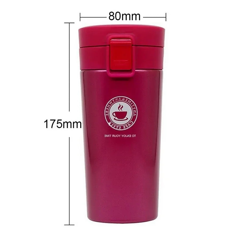 380ml Double 304 Stainless Steel Coffee Mug Leak-Proof Thermos Mug Travel Thermal Cup Water Bottle Thermos Cup