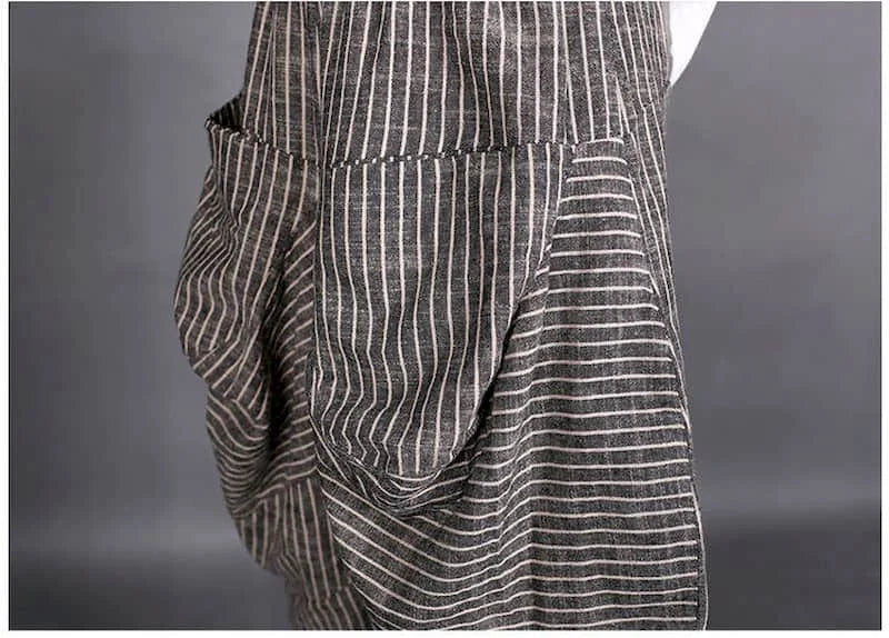 Summer New Women's Suits RETRO Art Stripe Short Sleeve T-shirt Loose Top Women's Knickerbockers Casual Pants Two Piece Sets