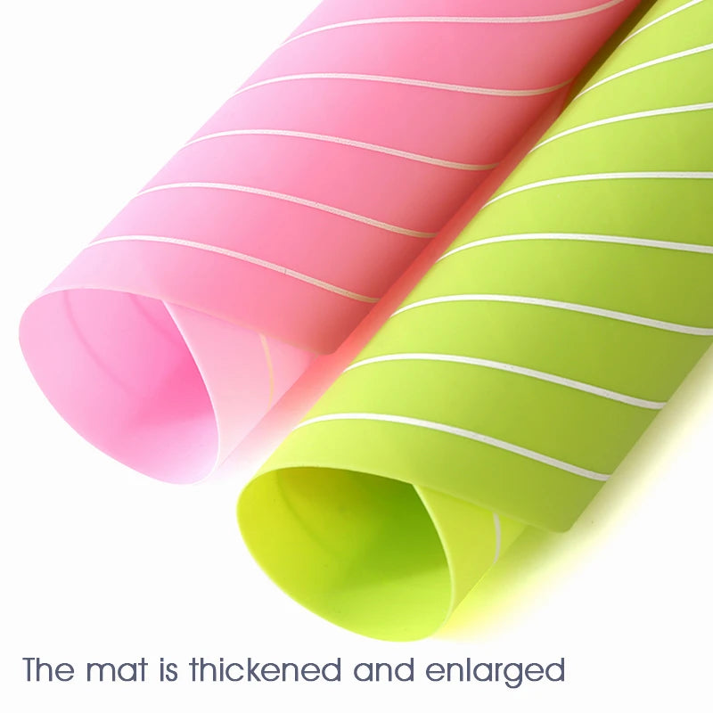 FAIS DU Reusable Non-Stick Silicone Baking Mat for Pastry Rolling with Measurements, Liner Heat Resistant Table Placemat Pad