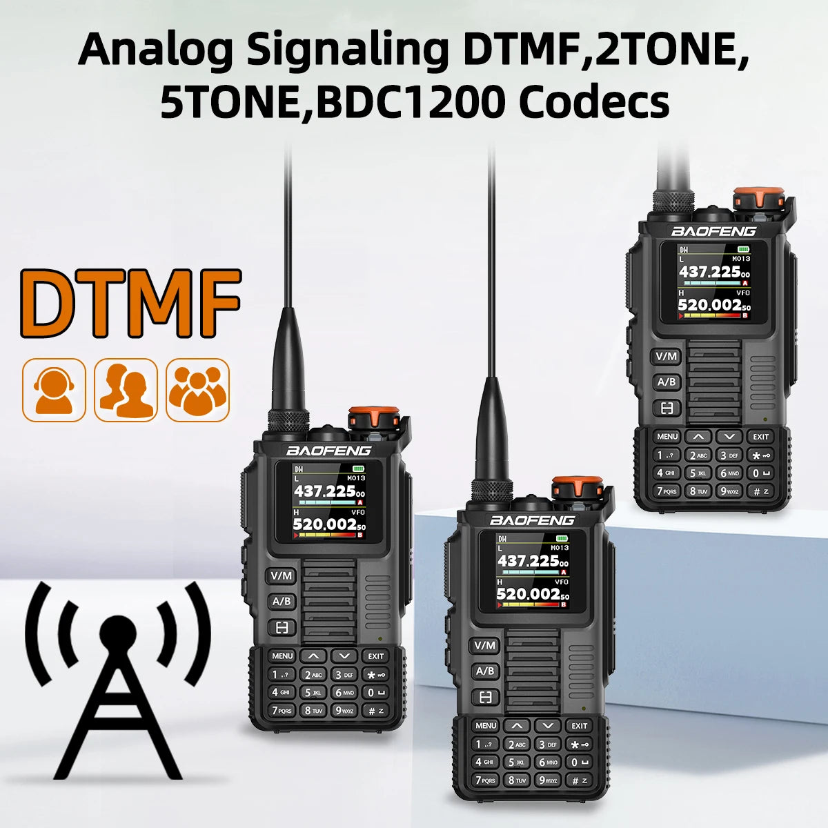 Baofeng UV-K67 PRO Walkie Talkie Long Range Multi Band Wireless Copy Frequency DTMF 640CH NOAA Type-C Ham Two Way Radio UV-5R