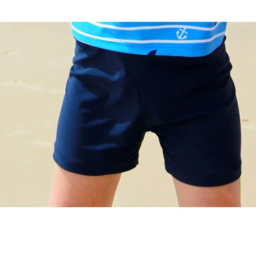 Big Boys  Swimwear Fashion Swimming Bathing Surfing  Swimsuit Set Tops+Pants NoCap 2Pcs Children Training Suit