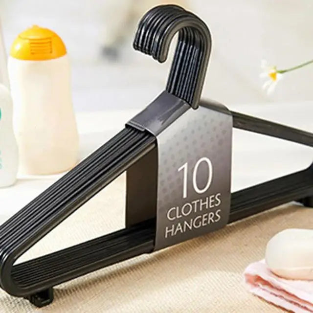 New 10pcs/set Multifunctional Black Wardrobe Hangers for Clothes Rack Multi-function Closet Wardrobe for Clothes Coat Dry Rack
