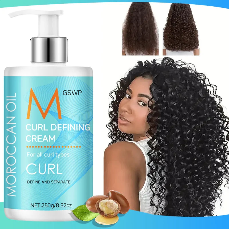 GSWP Curl Defining Cream: moisturizes and nourishes hair, provides gentle hold, and is suitable for all hair types. 250g