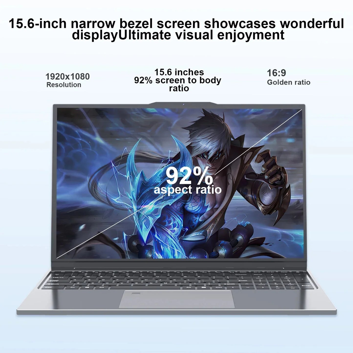 Xiaman 15.6" Intel Core i7 6500U Laptop Computer Windows 11 Pro 16GB RAM 512GB 1TB SSD Portable Notebook PC Gamer Gaming Laptop