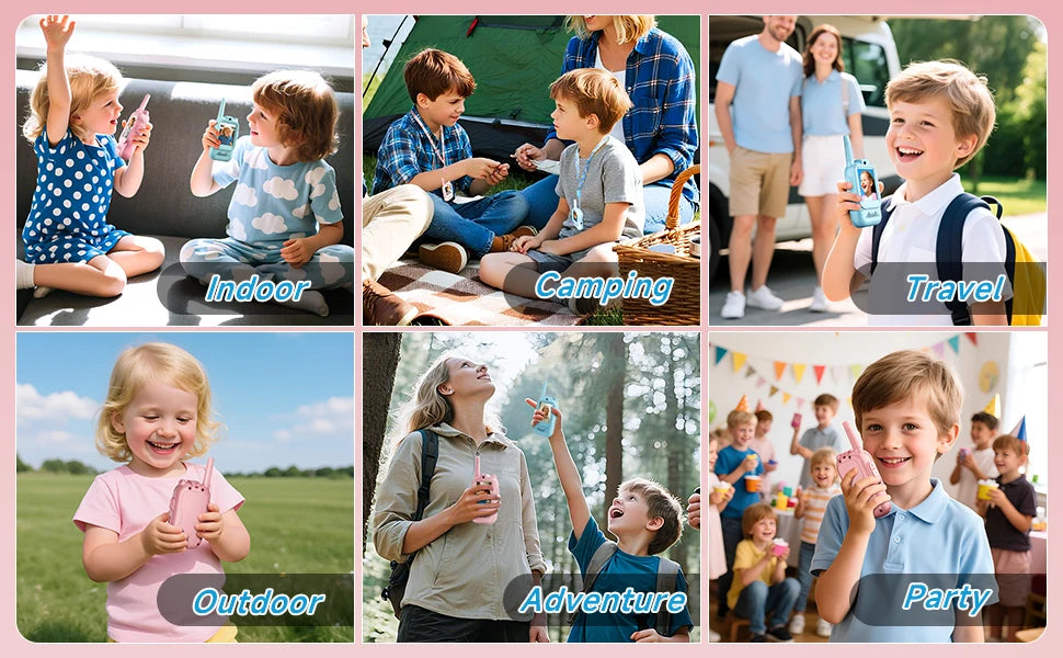 NEW Airiton Kids Video Walkie Talkie Long Range No Internet Connection With Camera Toys For Home Outdoor Christmas Gifts For Kid