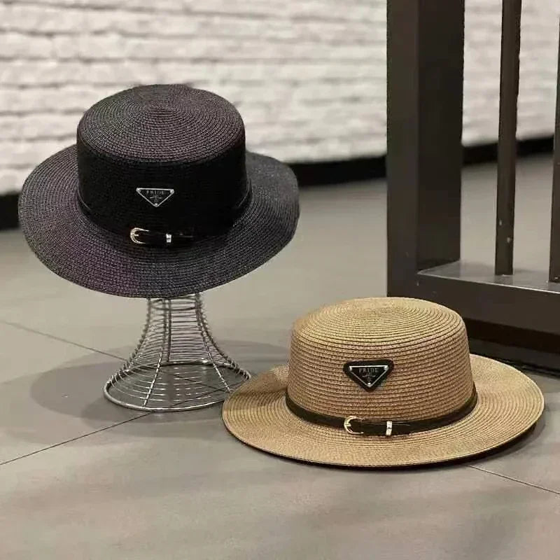new Summer Hats for Women Wide Brim Casual Beach Sun Hat Women Summer Straw Hat Sunscreen Block UV Protection Panama Bow Cap