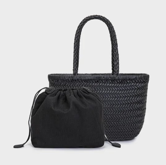 2026 spring new braid bag French basket bag Vintage Boho Gypsy Aztec Ibiza Genuine Leather Messenger Bag  female ins style