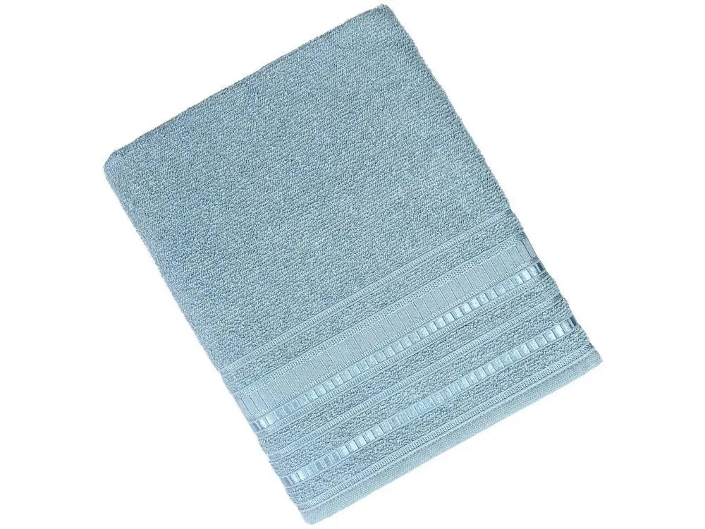 Delicata Garden Blue Satin 4 Pieces Atlantic Bath Towels Set