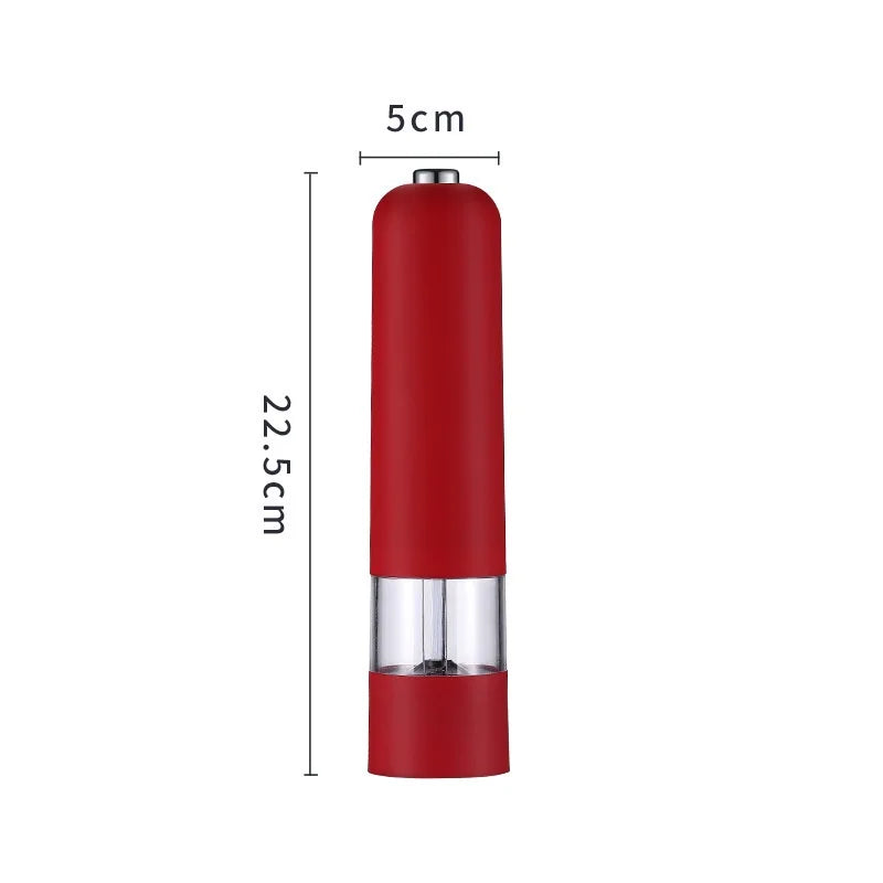 Automatic Salt Pepper Grinder Electric Spice Mill Grinder Seasoning Adjustable Coarseness Kitchen Tools Grinding For Cooking BBQ