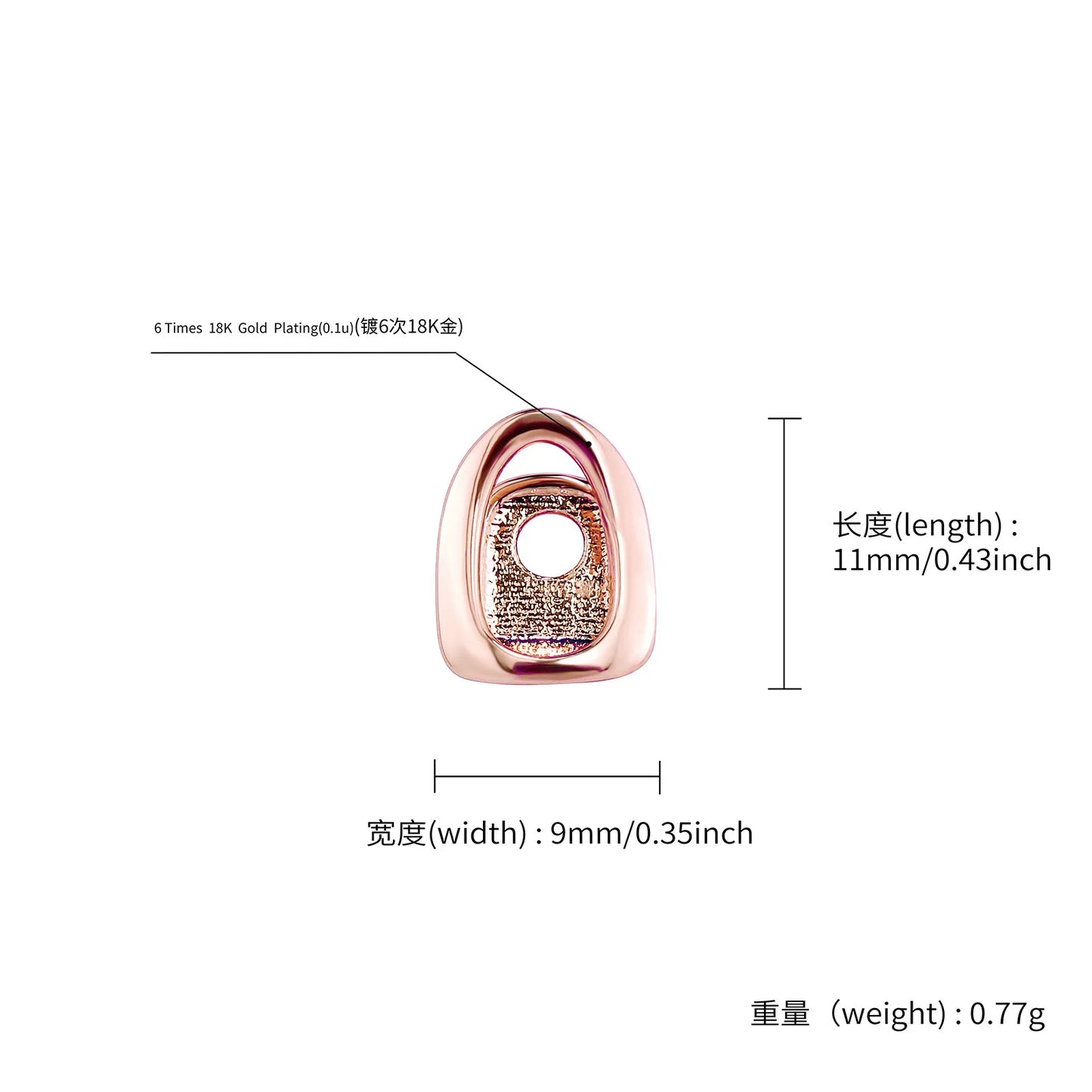 RACHELZ Hip Hop Single Classic Hollow Teeth Grillz Simple 3 Colors Glossy Tooth Caps Women Men Jewelry Halloween Cosplay Gift