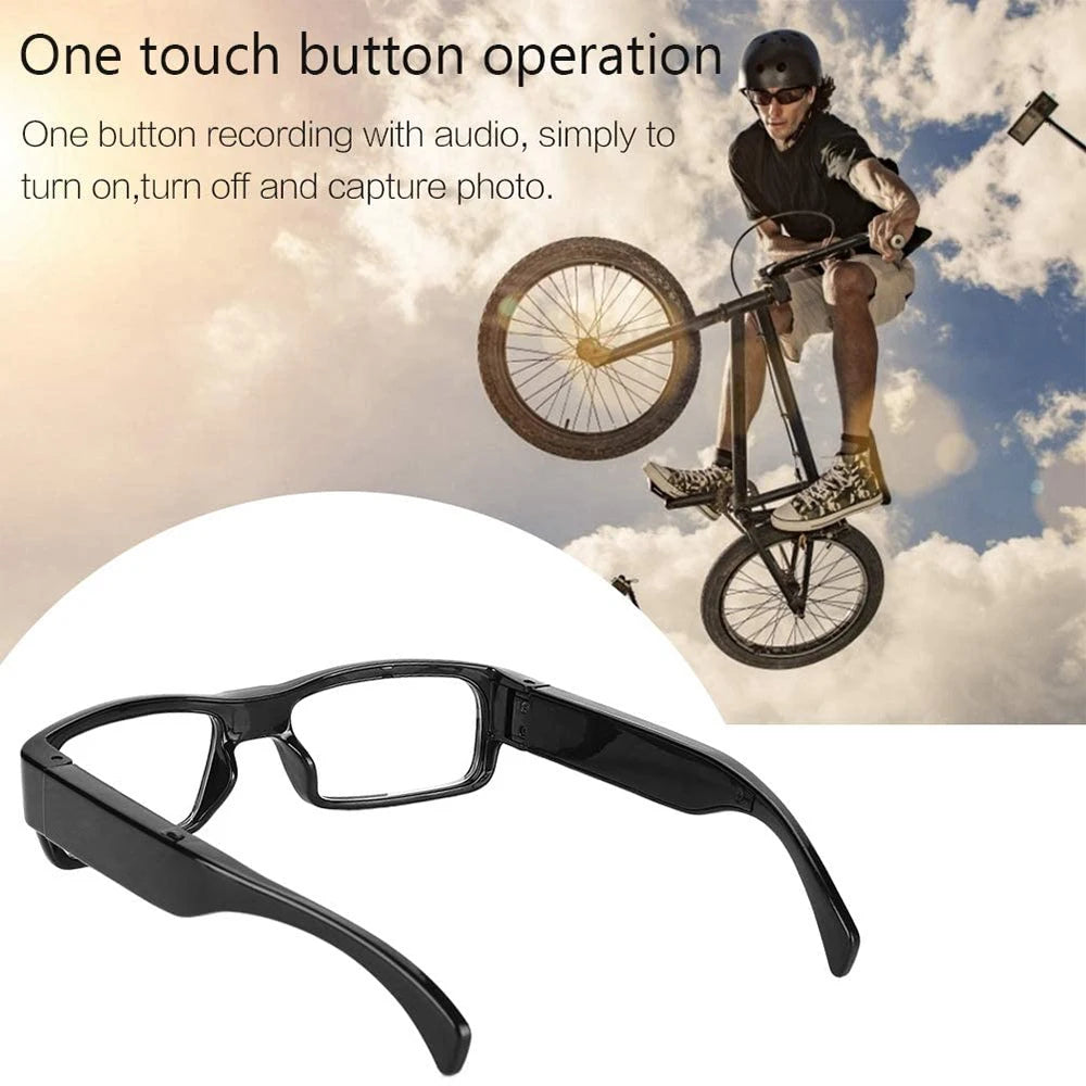 New Glasses With 1080P Outdoor Sports Camera Mini Wifi Intelligent Headset Glasses 110 Wide Angle Lens APP Control Action Camera