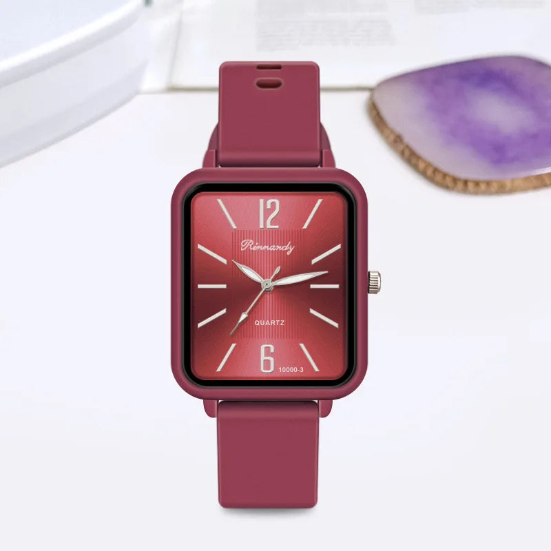 Fashion Women Watch Silicone Quartz Watches for Women Clock Christmas Gift Valentine's Day Ladies WWristwatches Reloj Mujer