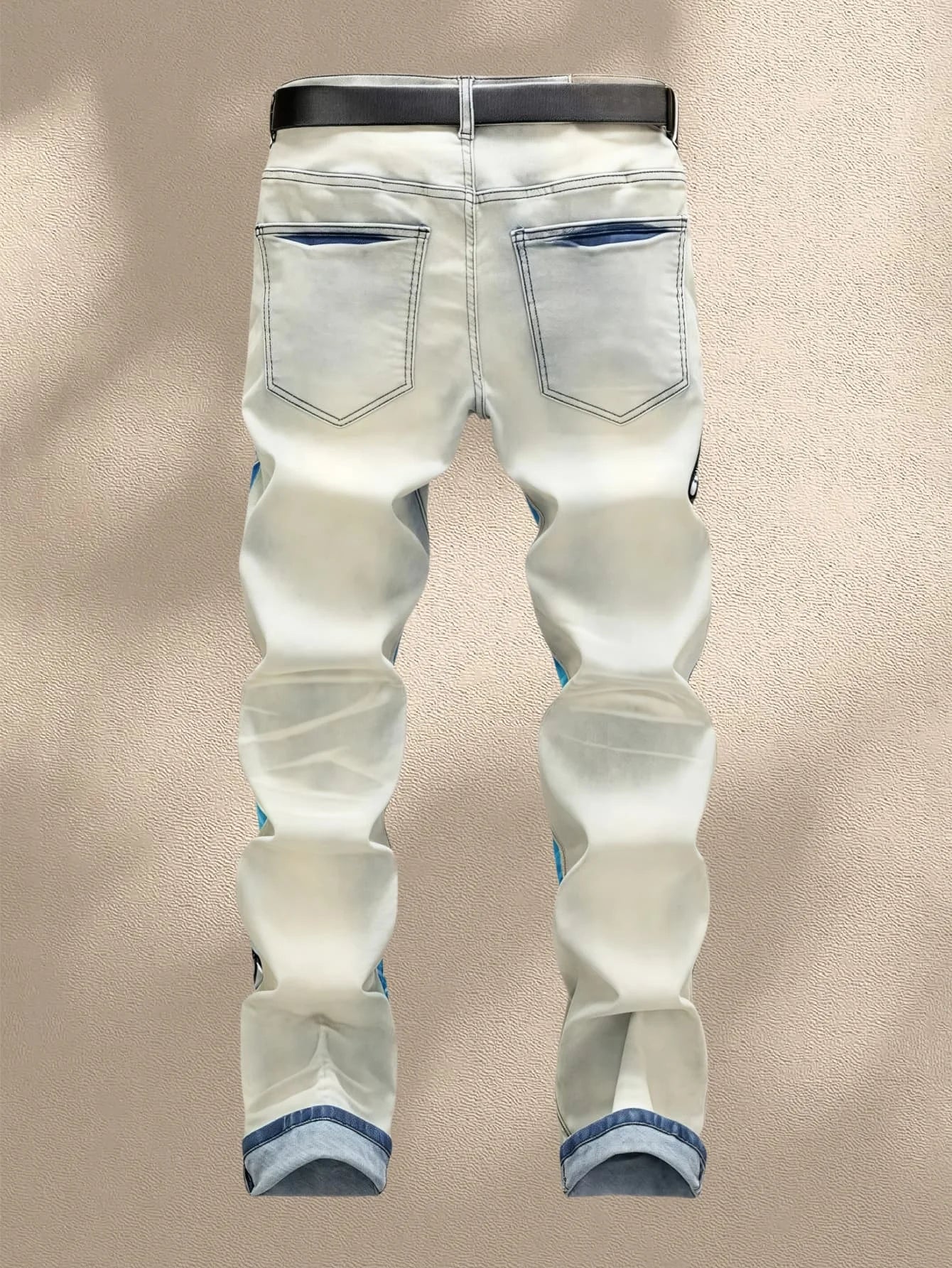 Y2K Men's Denim Jeans  Trendy Print  Expresses Personal Style  Elastic and Breathable Fabric  Best selling with Free Shipping