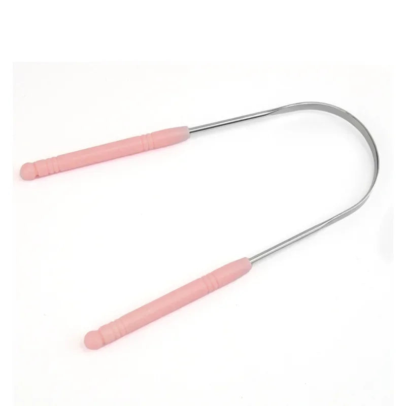 Tounge Scrapers Limpiador De Lengua Stainless Steel Fresh Breath Cleaning Coated Tongue Toothbrush Oral Hygiene U-shaped Metal