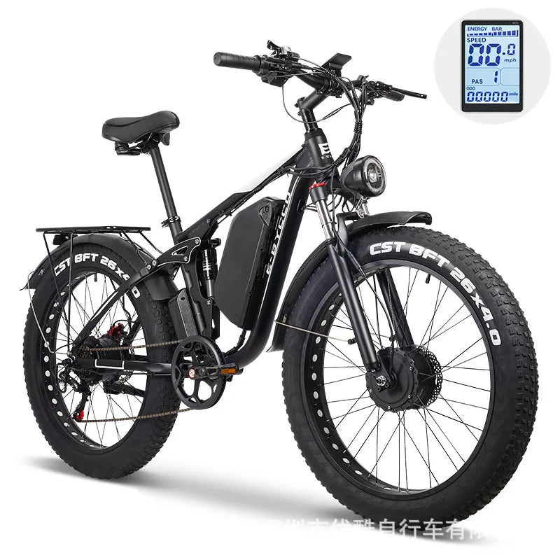 EB7PRO EBike 2000W Powerful Motor 52V23AH Battery Hydraulic Braking Electric Bicycle 26-Inch Fat Tire All Terrain Electric Bike
