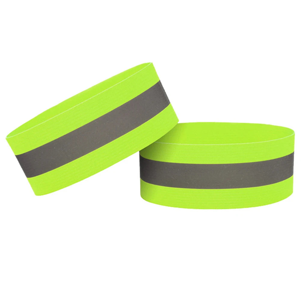 Reflective Bands&Vest Elastic Armband Wristband Ankle Leg Straps Safety Reflector Tape Straps for Night Walking Cycling Running