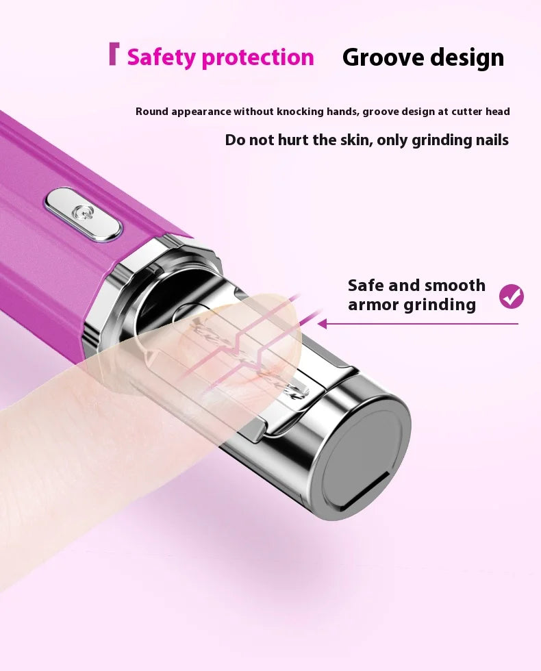 USB Rechargeable Electric Nail Clippers Trimmer Safe for Babies Kids Adults Home Travel Use Personal Grooming Essential