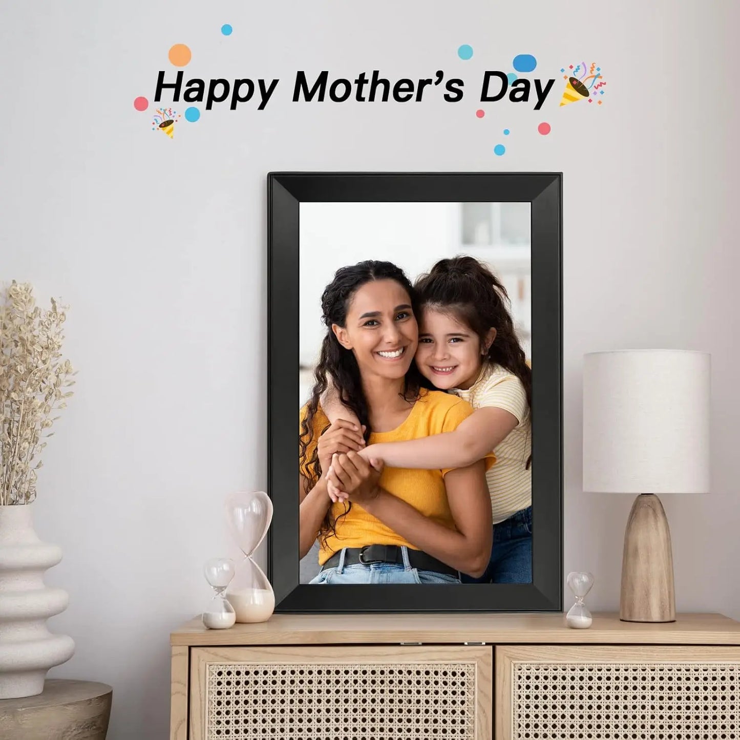 15.6 inch built in 32GB WiFi Large touch ips digital photo frame 1920*1080 Digital Frame via Uhale app