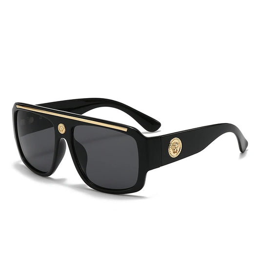 Fashion Brand Luxury Designer Sunglasses Men Women 2026 Oversized Vintage Punk Shades Glasses Summer Travel Outdoor Sunglasses