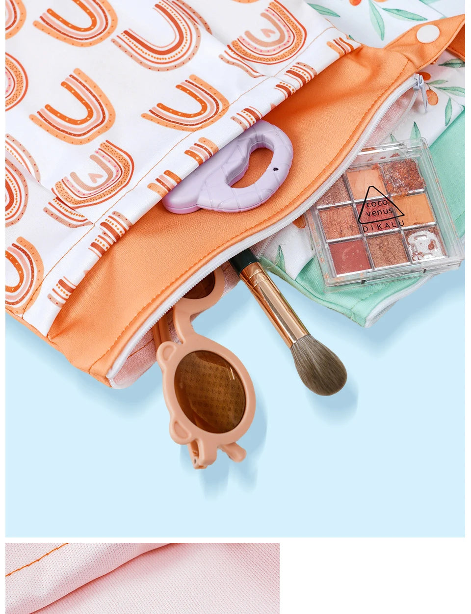 Elinfant Applicable to 14+ Age Group-2PCS Wet Dry Bag,Storage Bag For Gym,Beach,Pool,Laundry Nappy Bag,Diaper Bags