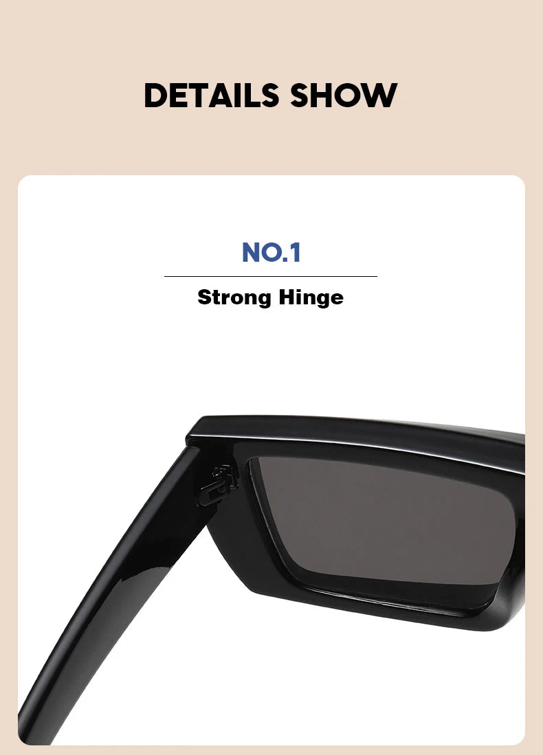OEC CPO Vintage Rectangle Sunglasses Women Punk Small Frame Sun Glasses MenTrends Square Glasses UV400 Shades Fashion Eyewear