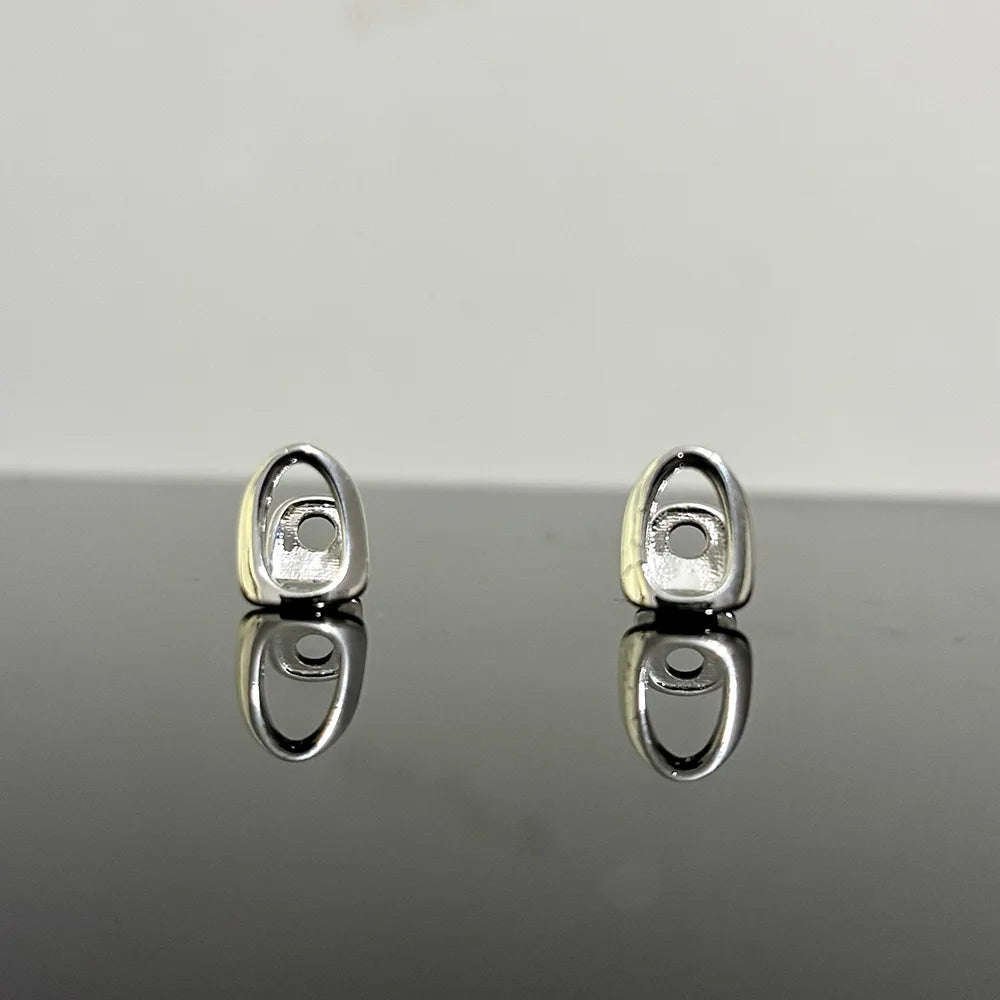 RACHELZ Hip Hop Single Classic Hollow Teeth Grillz Simple 3 Colors Glossy Tooth Caps Women Men Jewelry Halloween Cosplay Gift