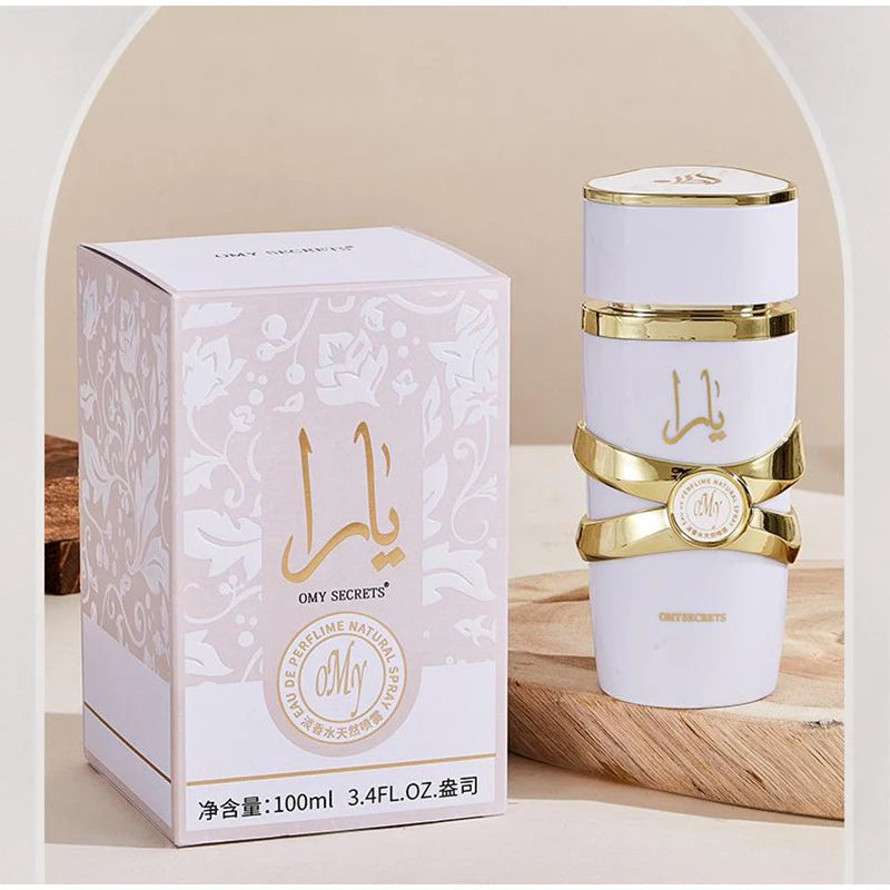 Arabian Brand 100ml Eau De Toilette Ya Lasting Fragrance Bodyspray Pink Gilded Floral Fruity Cologne Dubai Gift Charming Perfume
