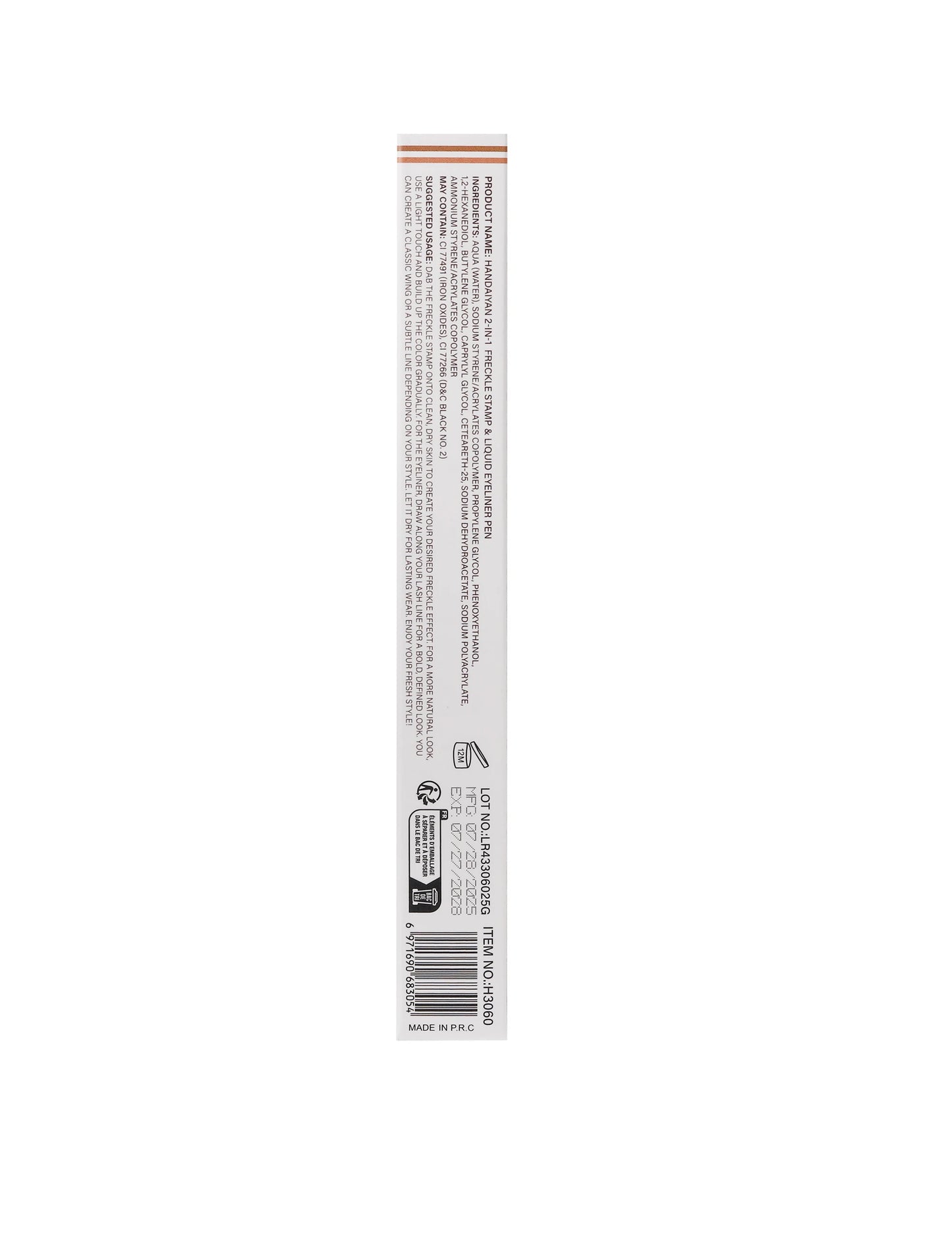 Double Head Concealer Pen Waterproof Long Lasting Freckle Stamp Eyeliner Quick Dry Natural Cover Pencil Life Like Makeup