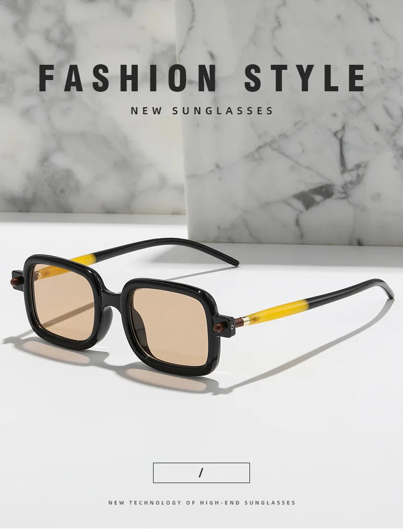 UVLAIK Myopia Optical Glasses Frame Men Women Retro Square Sunglasses Fashion Anti Blue Light Computer Goggles Eyglasses