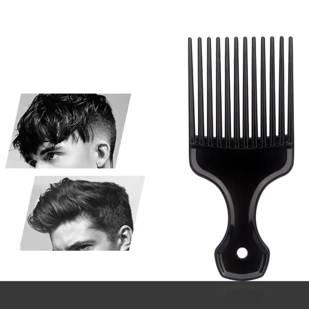Hair Styling Tools Plastic Fork Hairbrush Black Wide Teeth Insert Hair Combs Professional Anti-Static Pick Comb Women/Men