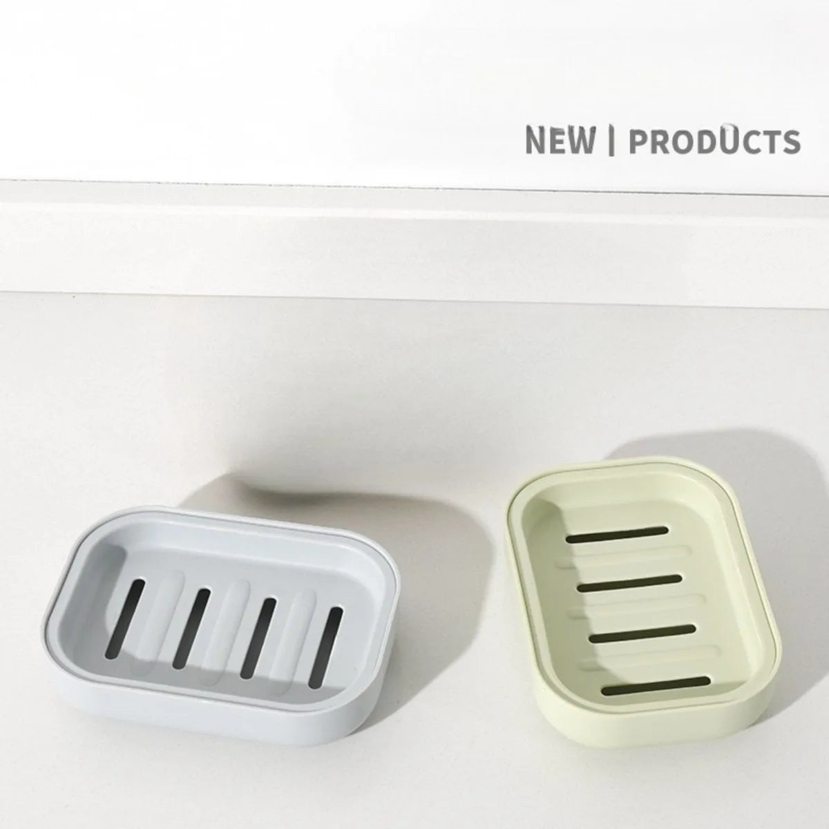 Double Layer Square Soap Dish with Cover Plastic Drain Toilet Soap Box Household Bathroom Travel Portable Creative Storage Box