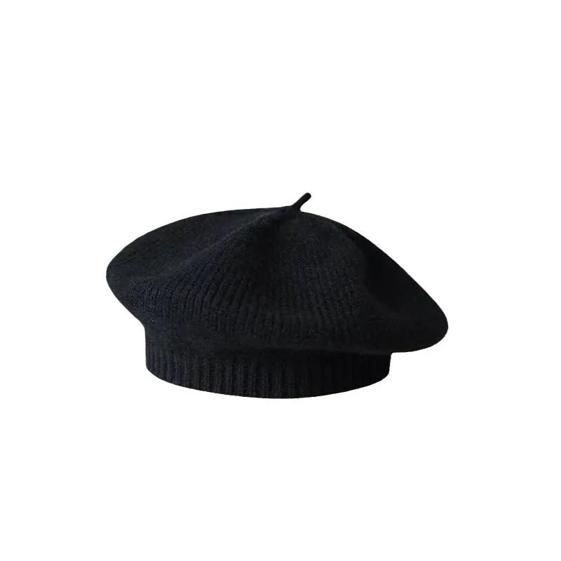 Candy Color Baby Beret Hat for Girls Autumn Winter Knitted Hat Sweet Infant Beanie Cap Fashion Kids Accessories 1-4 Years Old