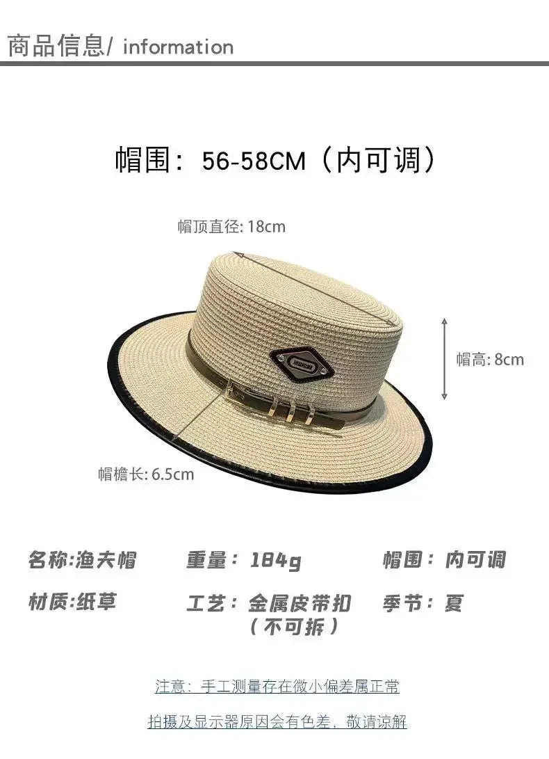 new Summer Hats for Women Wide Brim Casual Beach Sun Hat Women Summer Straw Hat Sunscreen Block UV Protection Panama Bow Cap