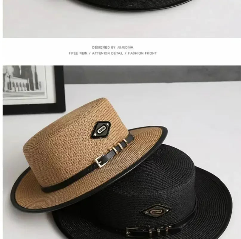 new Summer Hats for Women Wide Brim Casual Beach Sun Hat Women Summer Straw Hat Sunscreen Block UV Protection Panama Bow Cap