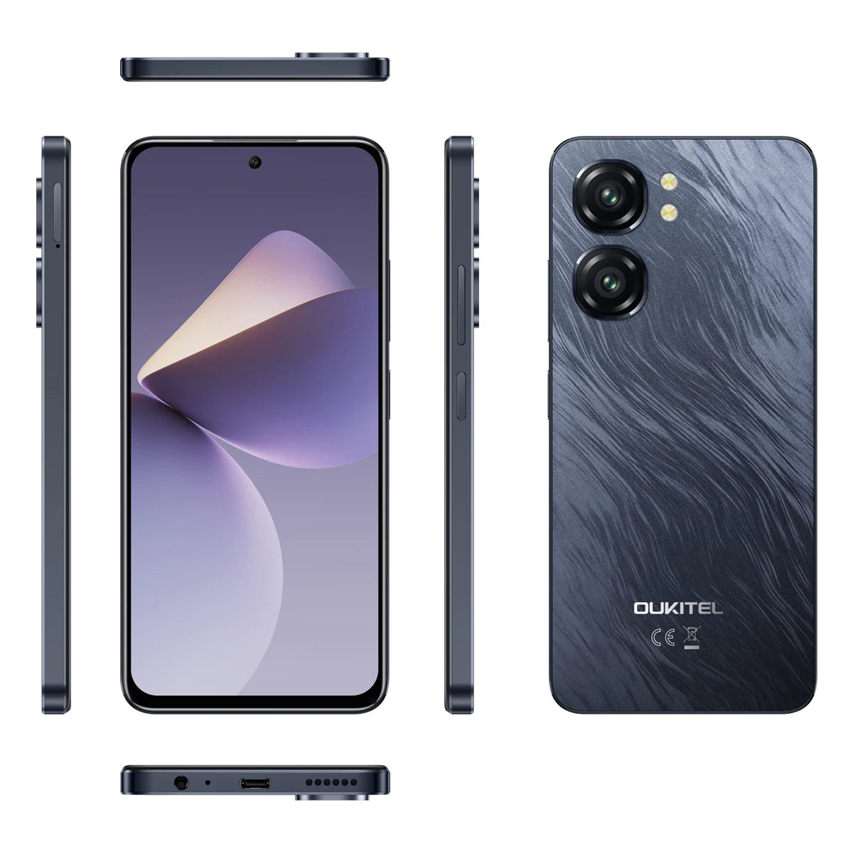 Oukitel C58 PRO smartphone 5150mAh Battery 24(6+18)GB+256GB 50MP Main Camera 6.7" HD+ Display